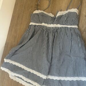 Cute gingham mini dress